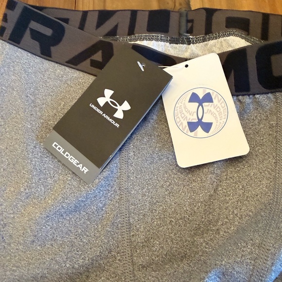 Under Armour Boys Heather Gray Cold Gear Leggings Size XL NEW WITH TAGS - Picture 4 of 5